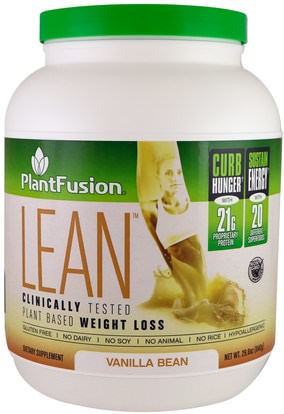 PlantFusion, Lean, Vanilla Bean, 29.6 oz (840 g) ,والرياضة، والمكملات الغذائية، والبروتين