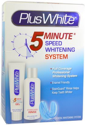 Plus White, 5 Minute Premier Whitening System, 3 Piece Whitening Kit ,حمام، الجمال، العناية بالأسنان عن طريق الفم، تبييض الأسنان