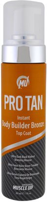 Pro Tan USA, Instant Body Builder Bronze Top Coat with Applicator, 7 fl oz (207 ml) ,حمام، الجمال، دباغة النفس غسول