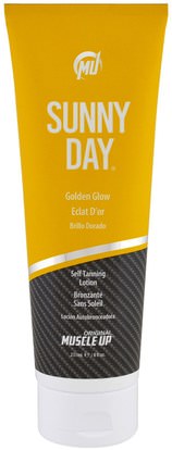 Pro Tan USA, Sunny Day, Golden Glow Self Tanning Lotion, Step 2, 8 fl oz (237 ml) ,حمام، الجمال، دباغة النفس غسول