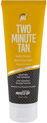 Pro Tan USA, Two Minute Tan Sunless Bronzer, Instant Glow Dark Tanning Gel, Step 2, 8 fl oz (237 ml) ,حمام، الجمال، دباغة النفس غسول