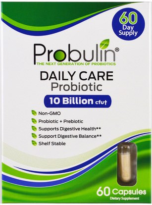 Probulin, Daily Care, Probiotic, 60 Capsules ,المكملات الغذائية، البروبيوتيك