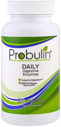 Probulin, Daily Digestive Enzymes, 90 Capsules ,المكملات الغذائية، والإنزيمات