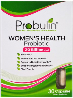Probulin, Womens Health, Probiotic, 30 Capsules ,والمكملات الغذائية، والصحة، والمرأة