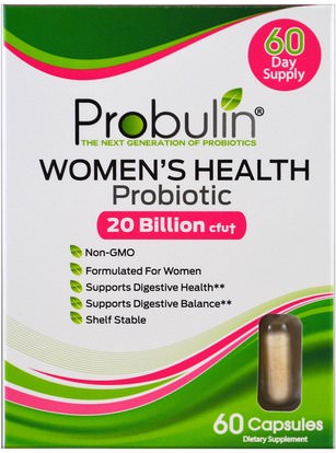Probulin, Womens Health, Probiotic, 60 Capsules ,والمكملات الغذائية، والصحة، والمرأة