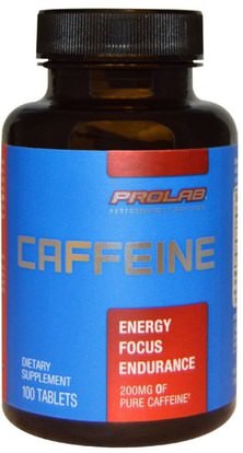 ProLab, Caffeine, 200 mg, 100 Tablets ,والصحة، والطاقة