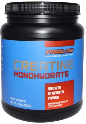 ProLab, Creatine Monohydrate, 2.2 lbs (1000 g) ,والرياضة، ومسحوق الكرياتين
