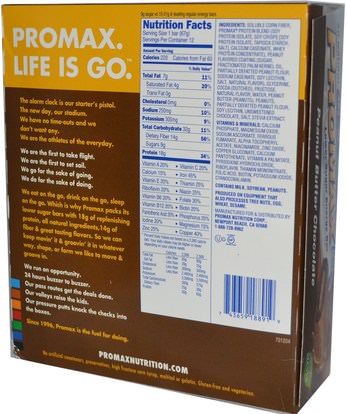 Promax Nutrition, Promax LS, Lower Sugar Energy Bar, Peanut Butter Chocolate, 12 Bars, 2.36 oz (67 g) Each ,والرياضة، وقضبان البروتين، والهدايا استبدال وجبة