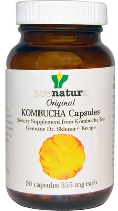 Pronatura, Kombucha Capsules, 555 mg, 90 Capsules ,المكملات الغذائية، كومبوتشا
