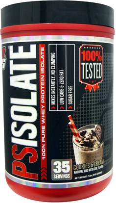 ProSupps, PSIsolate, 100% Pure Whey Protein Isolate, Cookies and Cream, 2 lbs (910 g) ,المكملات الغذائية، بروتين مصل اللبن