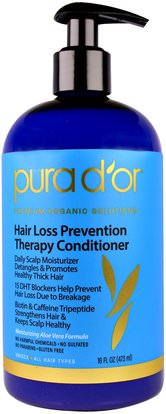 Pura Dor, Hair Loss Prevention Therapy Conditioner, 16 fl oz (473 ml) ,حمام، الجمال، مكيفات