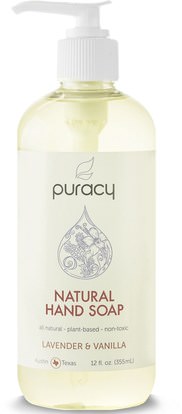 Puracy, Natural Hand Soap, 12 fl oz (355 ml) ,حمام، الجمال، الصابون
