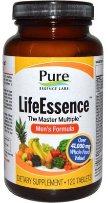 Pure Essence, LifeEssence, The Master Multiple, Mens Formula, 120 Tablets ,الفيتامينات، الرجال الفيتامينات