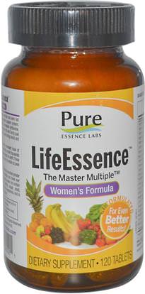 Pure Essence, LifeEssence, The Master Multiple, Womens Formula, 120 Tablets ,الفيتامينات، النساء الفيتامينات