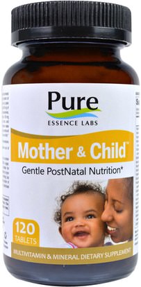Pure Essence, Mother & Child, Gentle PostNatal Formula, 120 Tablets ,الفيتامينات، النساء الفيتامينات
