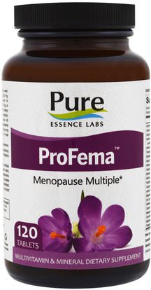 Pure Essence, ProFema, Menopause Multiple, 120 Tablets ,الفيتامينات، النساء الفيتامينات المتعددة، انقطاع الطمث