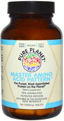 Pure Planet, Master Amino Acid Pattern, 1000 mg, 100 Tablets ,والمكملات الغذائية، والبروتين