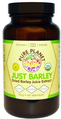 Pure Planet, Organic Just Barley, 80 g ,المكملات الغذائية، سوبرفوودس، العشب الشعير