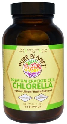 Pure Planet, Premium Cracked Cell Chlorella, 4 oz ,المكملات الغذائية، سوبرفوودس، كلوريلا