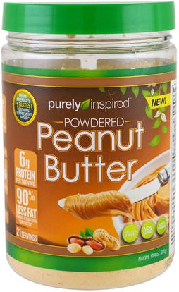 Purely Inspired, Powdered Peanut Butter, 10.4 oz (295 g) ,الطعام، زبدة الفول السوداني