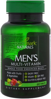 PureMark Naturals, Mens Multi-Vitamin, 60 Tablets ,الفيتامينات، الرجال الفيتامينات