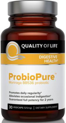 Quality of Life Labs, ProbioPure, 125 mg, 30 Veggie Caps ,المكملات الغذائية، البروبيوتيك، استقرت البروبيوتيك