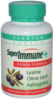 Quantum Health, Super Immune+, Power Formula, 90 Veggie Caps ,والصحة، والانفلونزا الباردة والفيروسية، ونظام المناعة