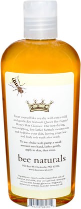 جمع النحلة الملكة، أصلي، إجتماع للعمل، ناتورال Bee Naturals, Queen Bee Liquid Honey Skin Cleanser, 8 oz