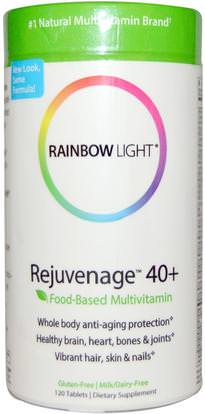 Rainbow Light, Rejuvenage 40+, Food-Based Multivitamin, 120 Tablets ,الصحة، الطاقة، الفيتامينات، الرجال الفيتامينات