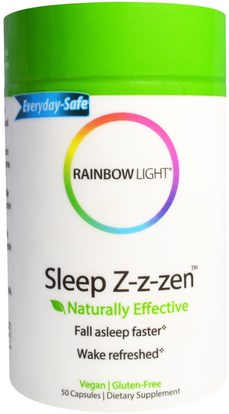 Rainbow Light, Sleep Z-z-zen, 50 Capsules ,والمكملات الغذائية، والنوم