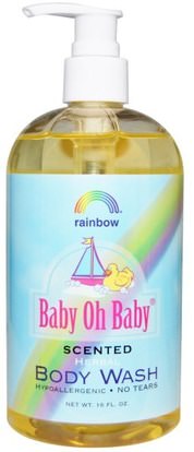 Rainbow Research, Baby Oh Baby, Herbal Body Wash, Scented, 16 fl oz ,حمام، الجمال، هلام الاستحمام