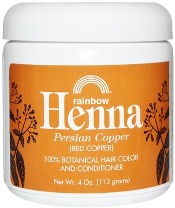 Rainbow Research, Henna, Hair Color and Conditioner, Copper (Red Copper), 4 oz (113 g) ,حمام، الجمال، الشعر، فروة الرأس، لون الشعر، العناية بالشعر