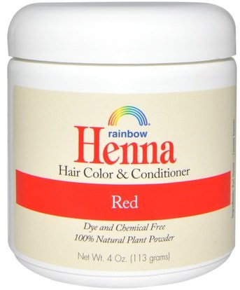 Rainbow Research, Henna, Hair Color and Conditioner, Red, 4 oz (113 g) ,حمام، الجمال، الشعر، فروة الرأس، لون الشعر، العناية بالشعر