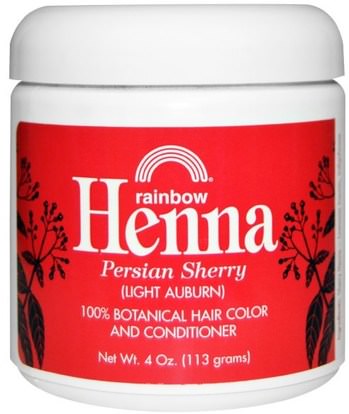 Rainbow Research, Henna, Hair Color & Conditioner, Sherry (Light Auburn), 4 oz (113 g) ,حمام، الجمال، الشعر، فروة الرأس، لون الشعر، العناية بالشعر