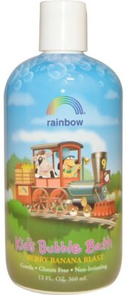 Rainbow Research, Kids Bubble Bath, Berry Banana Blast, 12 fl oz (360 ml) ,حمام، الجمال، فقاعة حمام، صحة الأطفال، حمام الاطفال