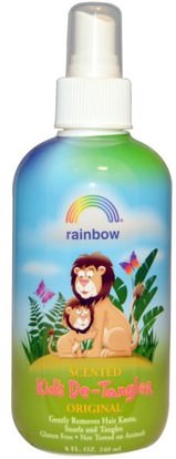 Rainbow Research, Original, Kids De-Tangler, Scented, 8 oz (240 ml) ,حمام، الجمال، مكيفات الهواء، مكيفات الهواء