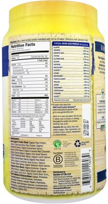Herb-sa Garden of Life, RAW Organic Protein, Organic Plant Formula, Vanilla, 22 oz (624 g)