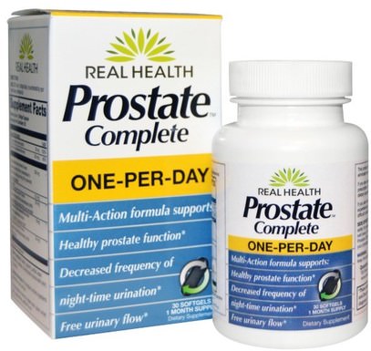 Real Health, Prostate Complete, 30 Softgels ,الصحة، الرجال، البروستاتا