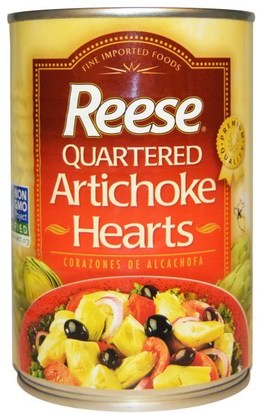 Reese, Quartered Artichoke Hearts, 14 oz (396 g) ,الصحة، دعم الكوليسترول، الخرشوف
