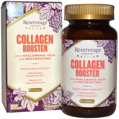 ReserveAge Nutrition, Collagen Booster, 120 Capsules ,الصحة، العظام، هشاشة العظام، نوع الكولاجين الثاني، مكافحة الشيخوخة