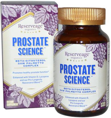ReserveAge Nutrition, Prostate Science, 60 Veggie Caps ,الصحة، الرجال، البروستاتا