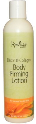 Reviva Labs, Elastin & Collagen Body Firming Lotion, 8 fl oz (236 ml) ,حمام، الجمال، غسول الجسم، إلتحين، إلاستين