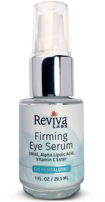 Reviva Labs, Firming Eye Serum, 1 fl oz (29.5 ml) ,الصحة، نساء، ألفا، ليبويك، حامض، الكريمات، دماي