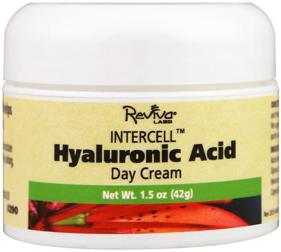 Reviva Labs, InterCell, Hyaluronic Acid Day Cream, 1.5 oz. (42 g) ,الجمال، العناية بالوجه، الكريمات المستحضرات، الأمصال، الصحة، الجلد، الكريمات اليوم