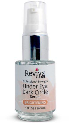 Reviva Labs, Under Eye Dark Circle Serum, 1 fl oz (29.5 ml) ,والصحة، والمصل الجلد، الكريمات الليل