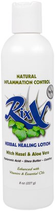 Rixx, Herbal Healing Lotion, Witch Hazel & Aloe Vera, 8 oz (227 g) ,حمام، الجمال، أوميغا، حمم، غسول الجسم