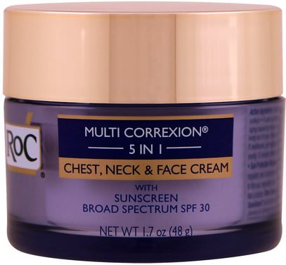 RoC, Multi Correxion 5 in 1, Chest, Neck & Face Cream, 1.7 oz (48 g) ,الجمال، العناية بالوجه