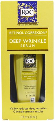 RoC, Retinol Correxion, Deep Wrinkle Serum, 1.0 fl oz (30 ml) ,الجمال، العناية بالوجه، الكريمات المستحضرات، الأمصال