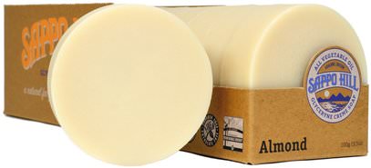 Sappo Hill, Glyceryne Cream Soap, Almond, 12 Bars, 3.5 oz (100 g) Each ,حمام، الجمال، الصابون