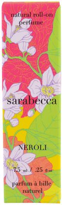 Sarabecca, Natural Roll-On Perfume, Neroli.25 fl oz (7.5 ml) ,حمام، الجمال